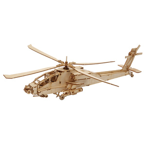 AH-64 아파치헬기 만들기 우드퍼즐 나무입체퍼즐 3D퍼즐 조립키트